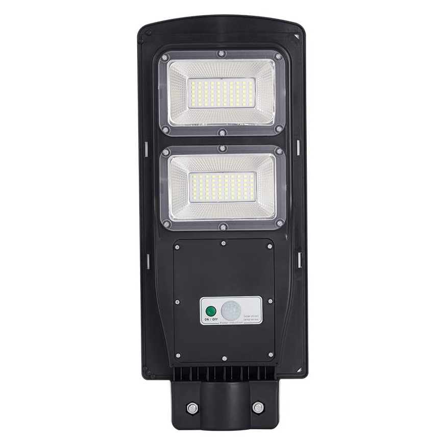 LED Соларна улична лампа със сензор STREET 2xLED/6W/3,2V 12000 mAh IP65 + дистанционно управление