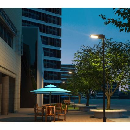 Димируема LED соларна улична лампа със сензор STREET LED/30W/9,6V 3000/4000K 6000 mAh IP65 + дистанционно управление
