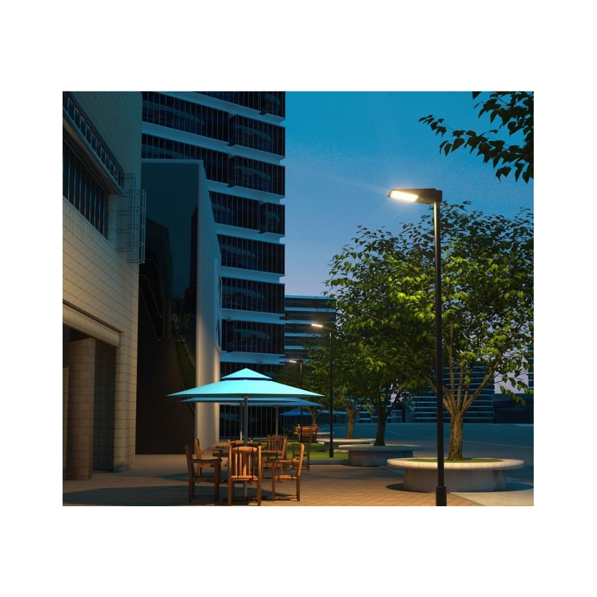 Димируема LED соларна улична лампа със сензор STREET LED/30W/9,6V 3000/4000K 6000 mAh IP65 + дистанционно управление