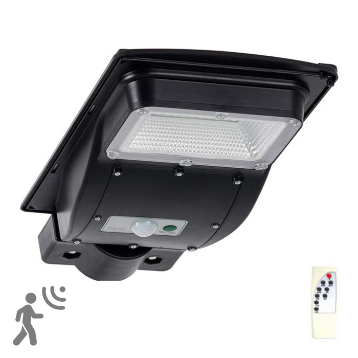 LED Соларна улична лампа със сензор STREET LED/3W/3,2V 5000 mAh IP65 + дистанционно управление