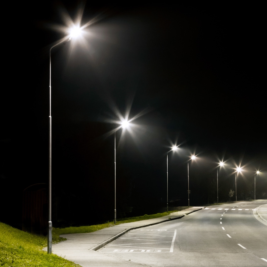 LED Соларна улична лампа VIA 150W/15000 mAh 3,2V 6000K IP65 + дистанционно