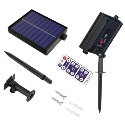 LED Соларна верига 10xLED/0,5/4,5V 12 m 3000K IP44 1200 mAh + дистанционно управление