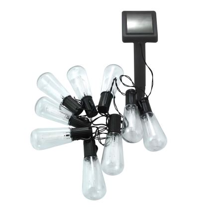 LED Соларна верига EDISON 10xLED/1,2V 300 mAh 3,8 m IP44