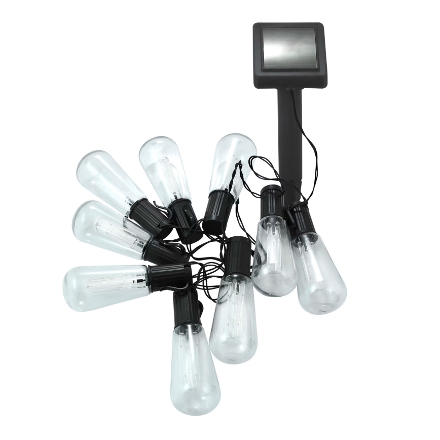 LED Соларна верига EDISON 10xLED/1,2V 300 mAh 3,8 m IP44