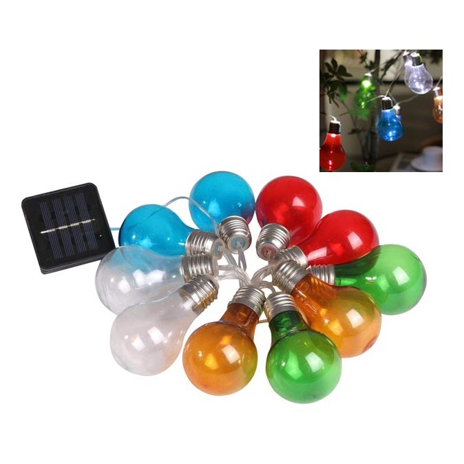 LED соларна верига PARTY 10xLED/1,2V 400 mAh IP44