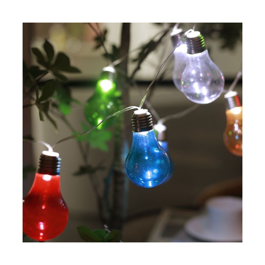 LED соларна верига PARTY 10xLED/1,2V 400 mAh IP44