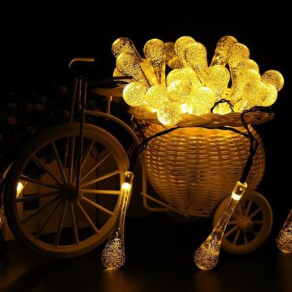 LED Соларна верига със сензор за здрач 20xLED/0,72W/1,2V 600 mAh 4,7 м IP44