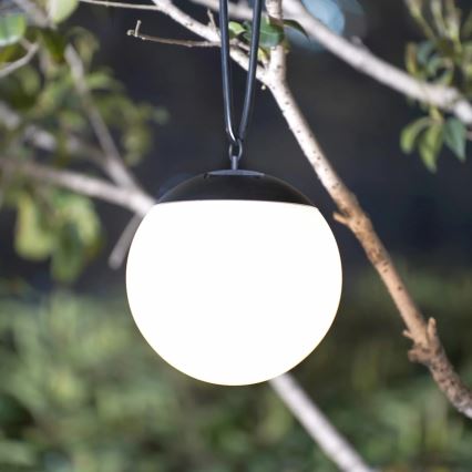 LED Соларна висяща лампа KIARA LED/1,2V 600 mAh IP44 черен