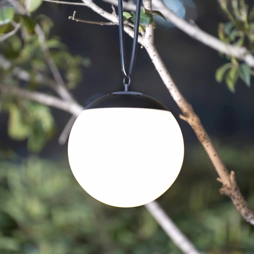 LED Соларна висяща лампа KIARA LED/1,2V 600 mAh IP44 черен