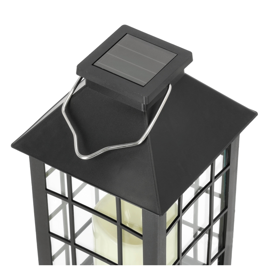 LED Соларна висяща лампа LED/0,02W/1,2V 1xAA 2700K IP44 200 mAh черен