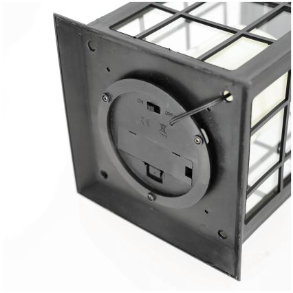 LED Соларна висяща лампа LED/0,02W/1,2V 1xAA 2700K IP44 200 mAh черен