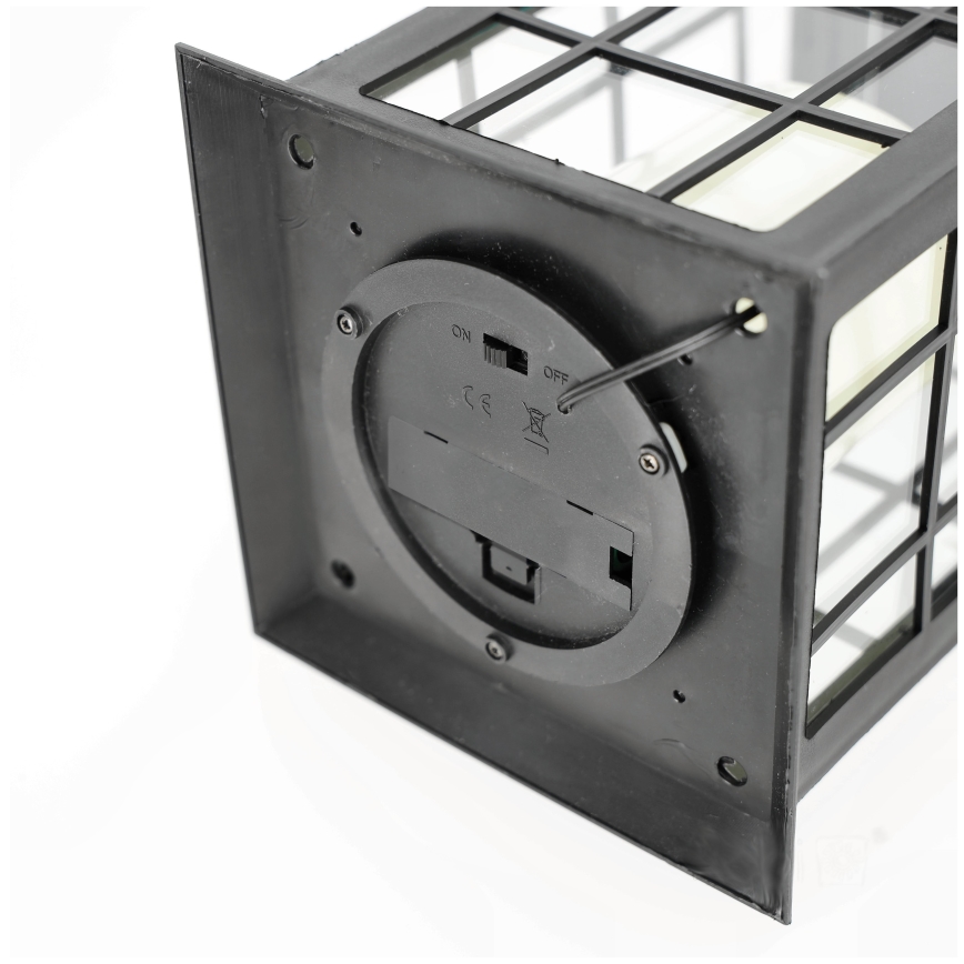 LED Соларна висяща лампа LED/0,02W/1,2V 1xAA 2700K IP44 200 mAh черен