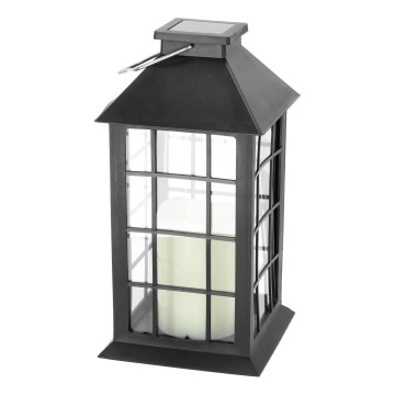 LED Соларна висяща лампа LED/0,02W/1,2V 1xAA 2700K IP44 200 mAh черен