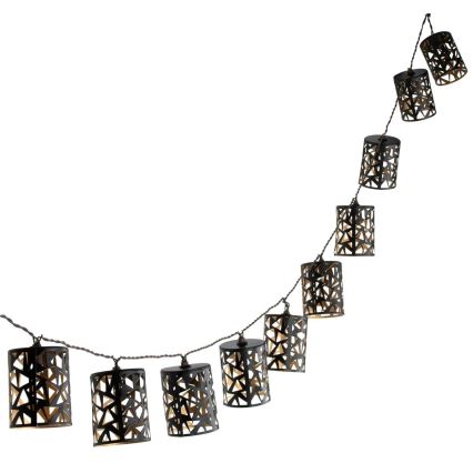 LED Соларни лампички 10xE12/3,65м IP44 топло бели