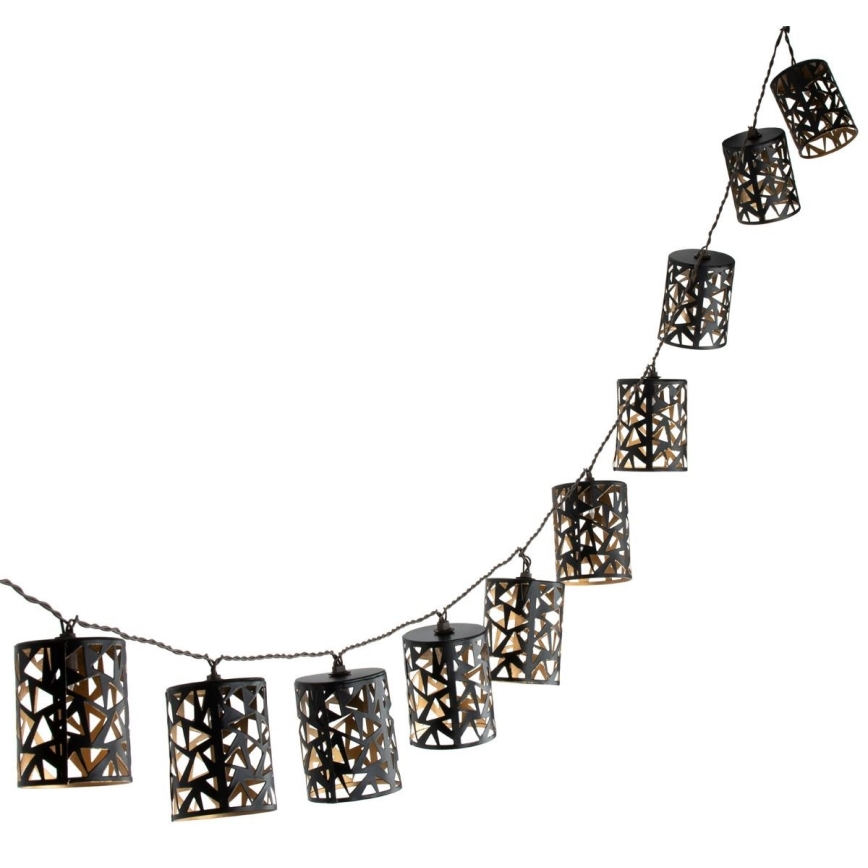 LED Соларни лампички 10xE12/3,65м IP44 топло бели