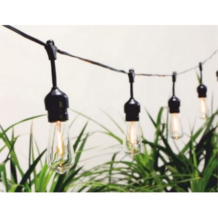 LED Соларни лампички 10xLED/5,94 м IP44 топло бял