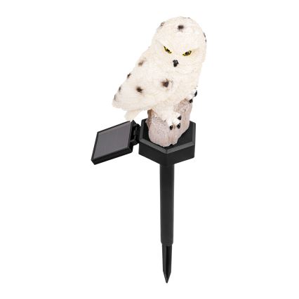 LED соларно декоративно осветително тяло с вграден сензор 6xLED/1,2V 3000K 40 см 600 mAh IP44 сова