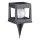 LED соларно осветително тяло CUBO LED/3,7V 1200 mAh IP44 черно