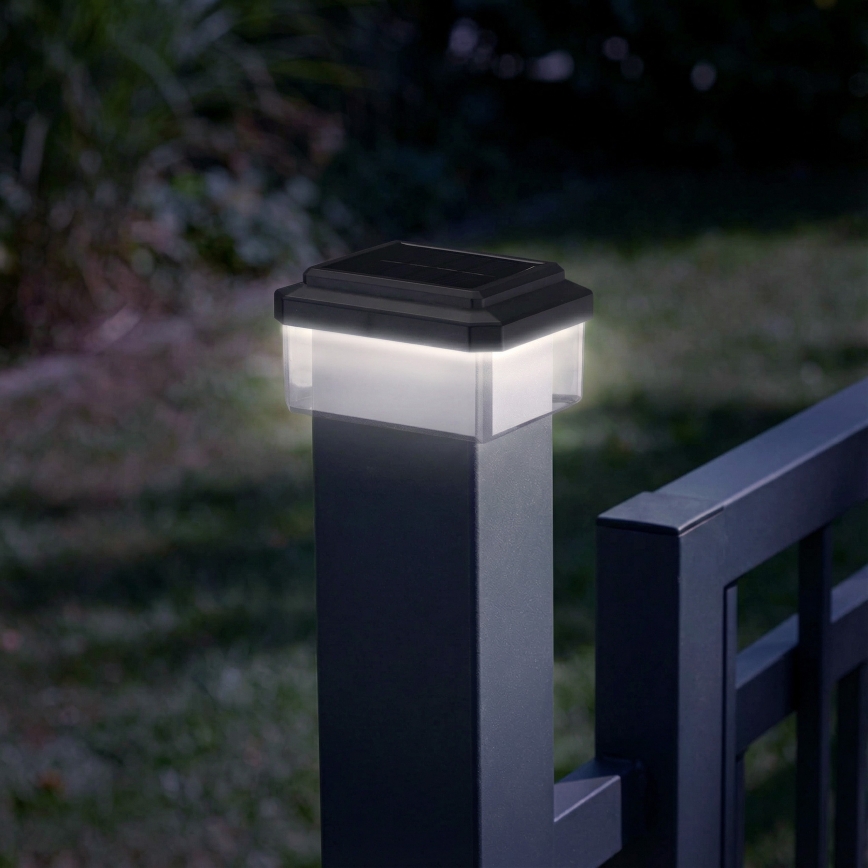 LED соларно осветително тяло ELVO LED/4,5W/1,2V 300 mAh IP44 черно