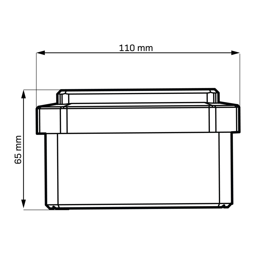 LED соларно осветително тяло ELVO LED/4,5W/1,2V 300 mAh IP44 черно