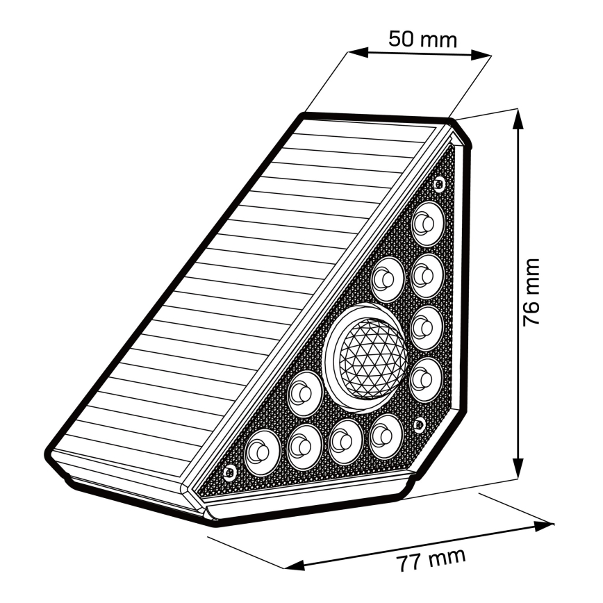 LED соларно осветително тяло със сензор ARI LED/4,5W/3,7V 600 mAh IP44 бяло