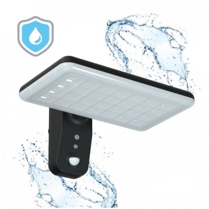 LED соларно стенно осветително тяло със сензор PHOENIX LED/15W/3,2V 3000/4000K IP65 6000 mAh