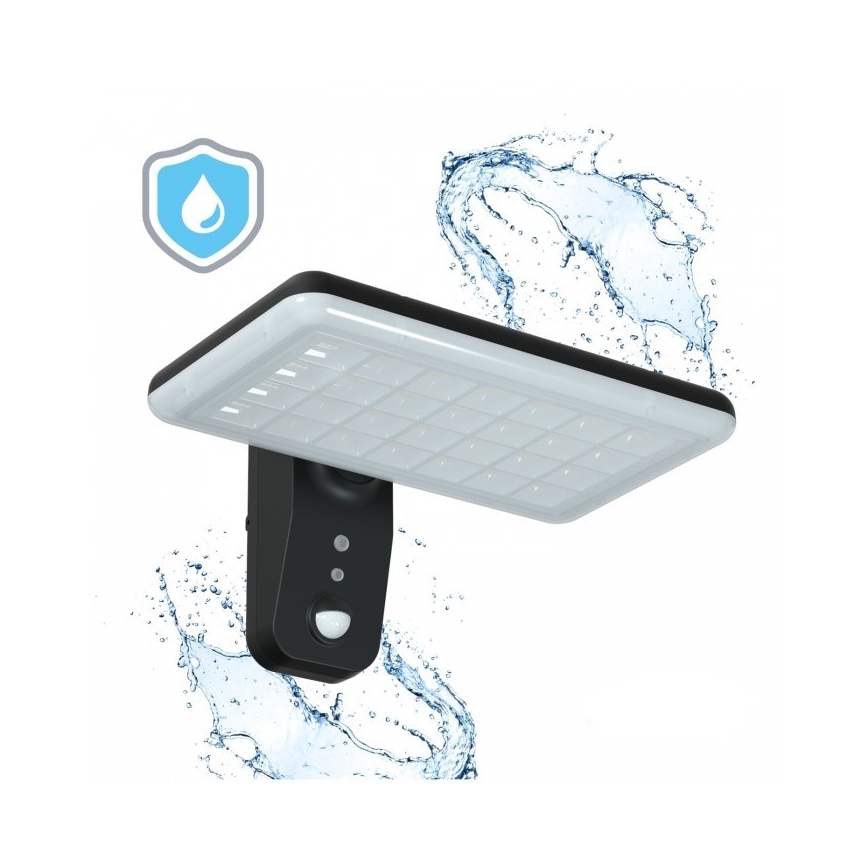 LED соларно стенно осветително тяло със сензор PHOENIX LED/15W/3,2V 3000/4000K IP65 6000 mAh