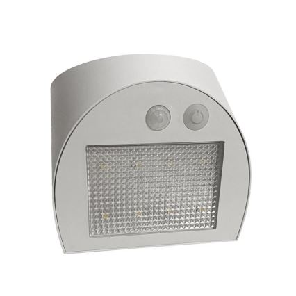 Соларна LED стенна лампа със сензор LED/3W/3,7V 3000/4000K 1200 mAh IP54 бяла