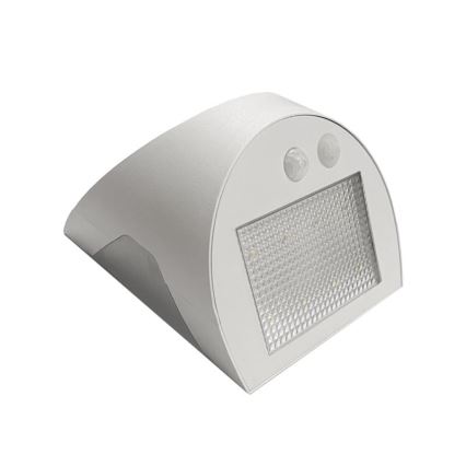 Соларна LED стенна лампа със сензор LED/3W/3,7V 3000/4000K 1200 mAh IP54 бяла