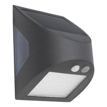 LED соларно стенно осветително тяло със сензор LED/3W/3,7V 3000/4000K 1200 mAh IP54 антрацит