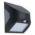 LED соларно стенно осветително тяло със сензор LED/3W/3,7V 3000/4000K 1200 mAh IP54 черно
