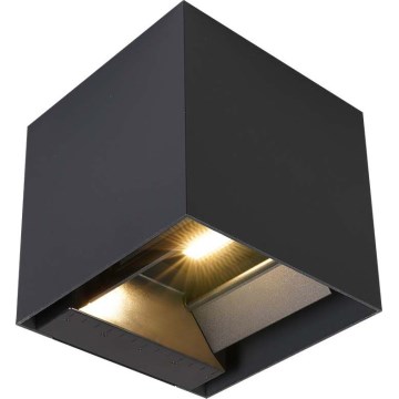 LED соларно стенно осветително тяло със сензор LED/9W/5V 3000/4000/5000K IP65 2600 mAh антрацит