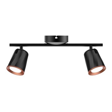 LED Спот 2xLED/5W/230V 3000K черен