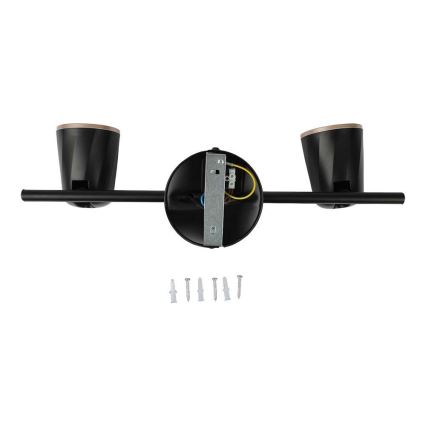 LED Спот 2xLED/5W/230V 3000K черен