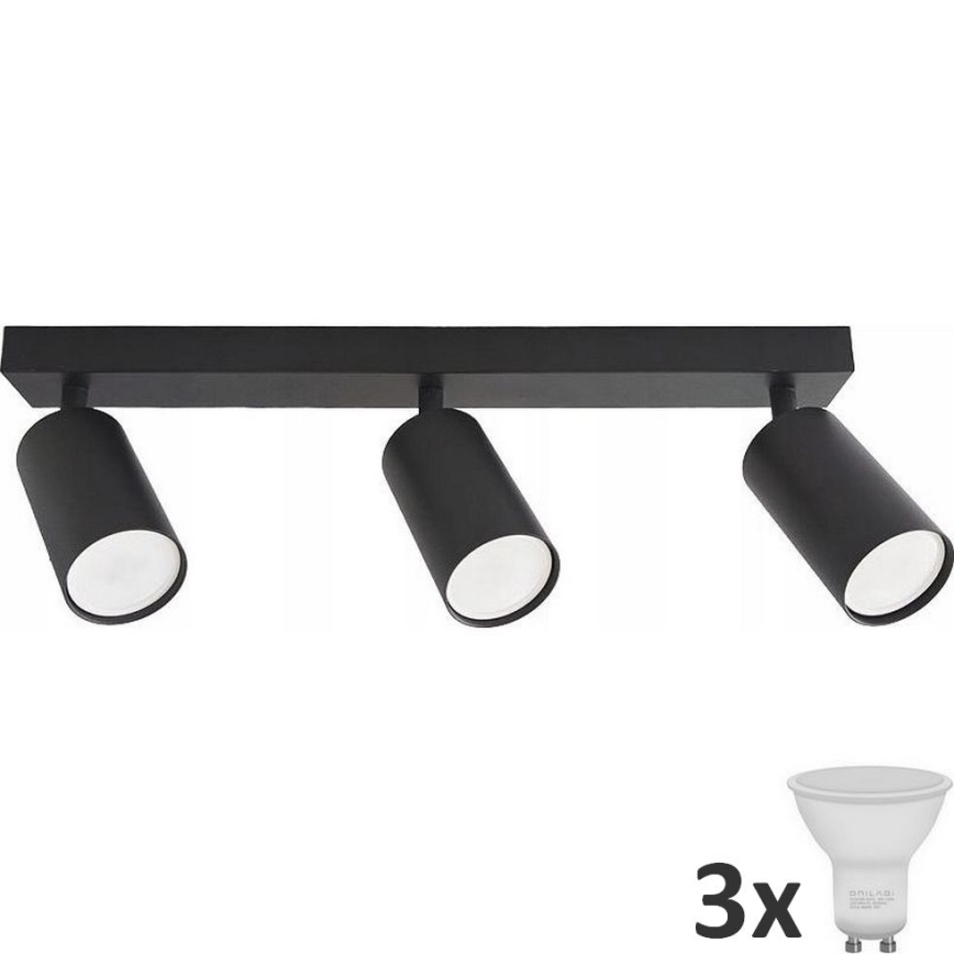 LED Спот ANGIE 3xGU10/6W/230V черен