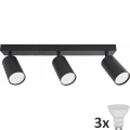 LED Спот ANGIE 3xGU10/6W/230V черен
