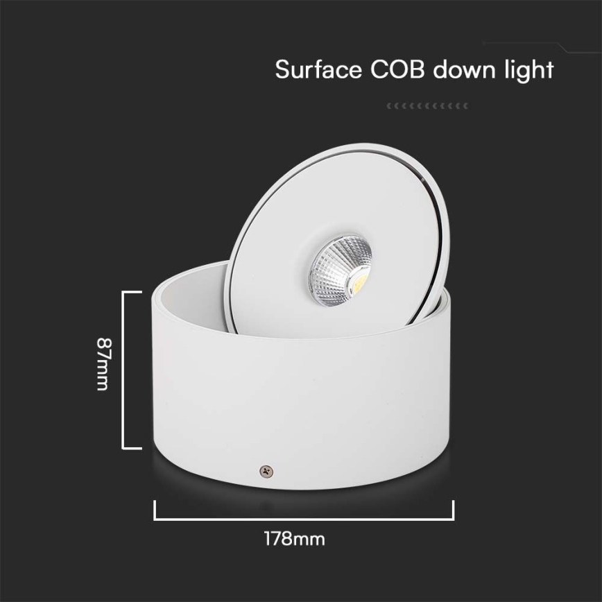 LED Гъвкав спот LED/28W/230V 3000/4000/6400K CRI 90 бял