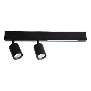 LED Спот MAGNET LED/5W/230V + 2xGU10/60W 3000/4000K черен