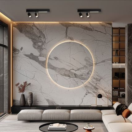 LED Спот MAGNET LED/5W/230V + 2xGU10/60W 3000/4000K черен