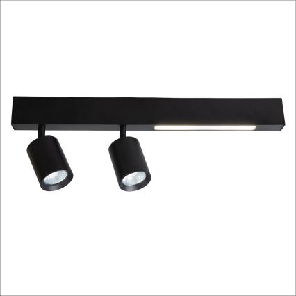 LED Спот MAGNET LED/5W/230V + 2xGU10/60W 3000/4000K черен