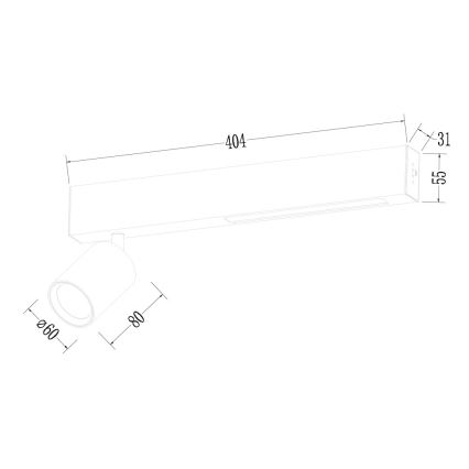 LED Спот MAGNET LED/5W/230V + 2xGU10/60W 3000/4000K черен