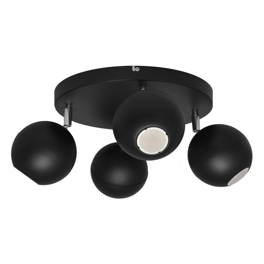 LED Спот MIDWAY 4xGU10/6,5W/230V черен