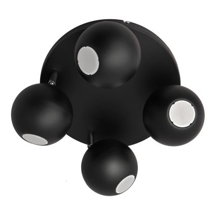 LED Спот MIDWAY 4xGU10/6,5W/230V черен