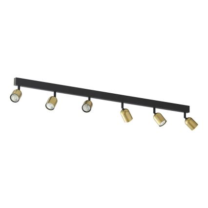 LED спот осветително тяло TOP 6xGU10/10W/230V златисто/черно
