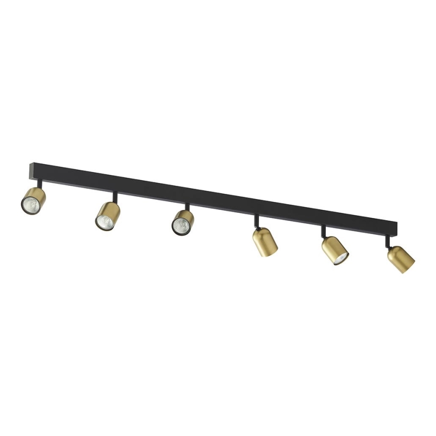 LED спот осветително тяло TOP 6xGU10/10W/230V златисто/черно