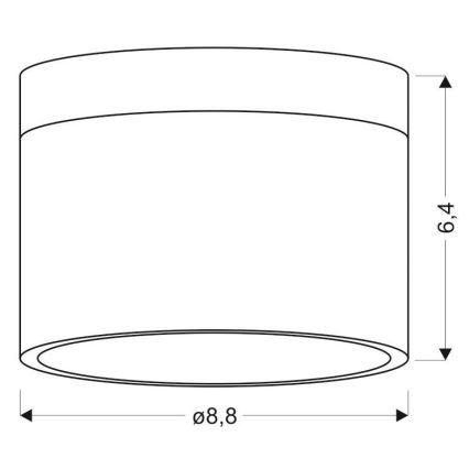 LED Спот TUBA LED/9W/230V бял/черен