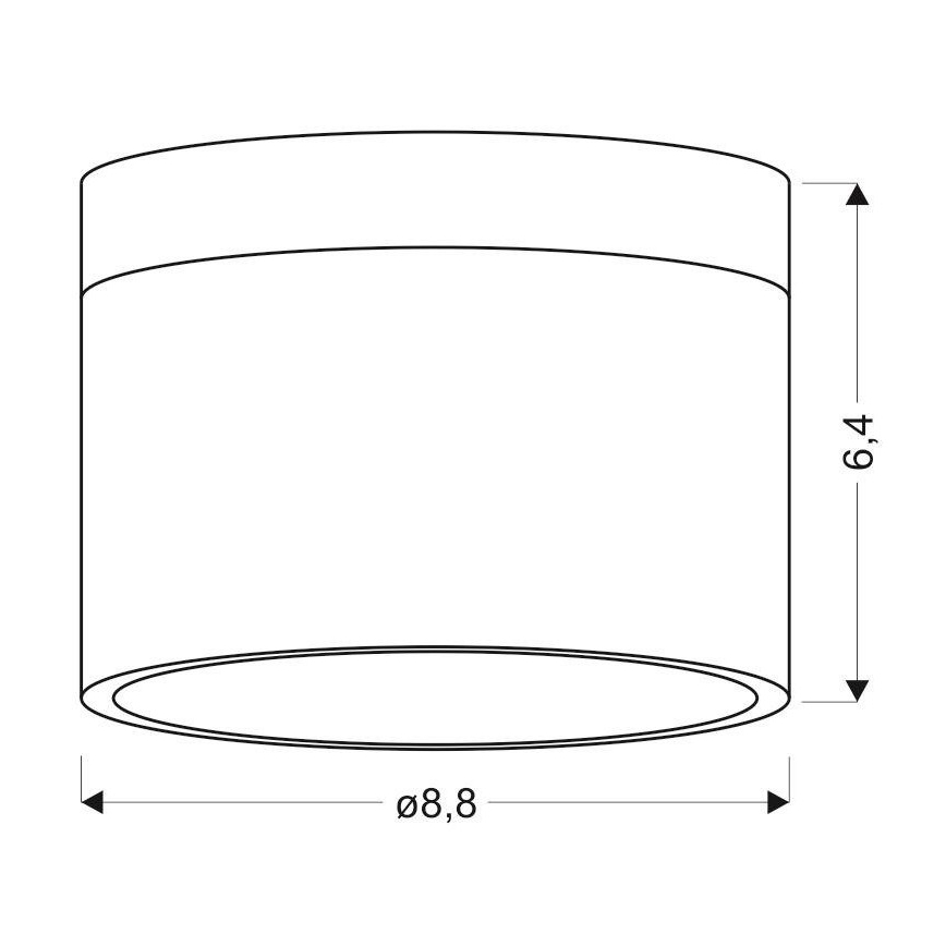 LED Спот TUBA LED/9W/230V бял/черен