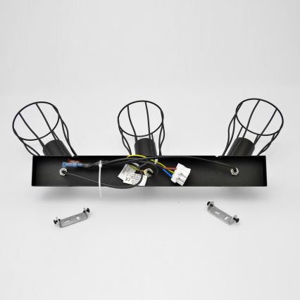 LED Спот TUBE II 3xE27/15W/230V черен