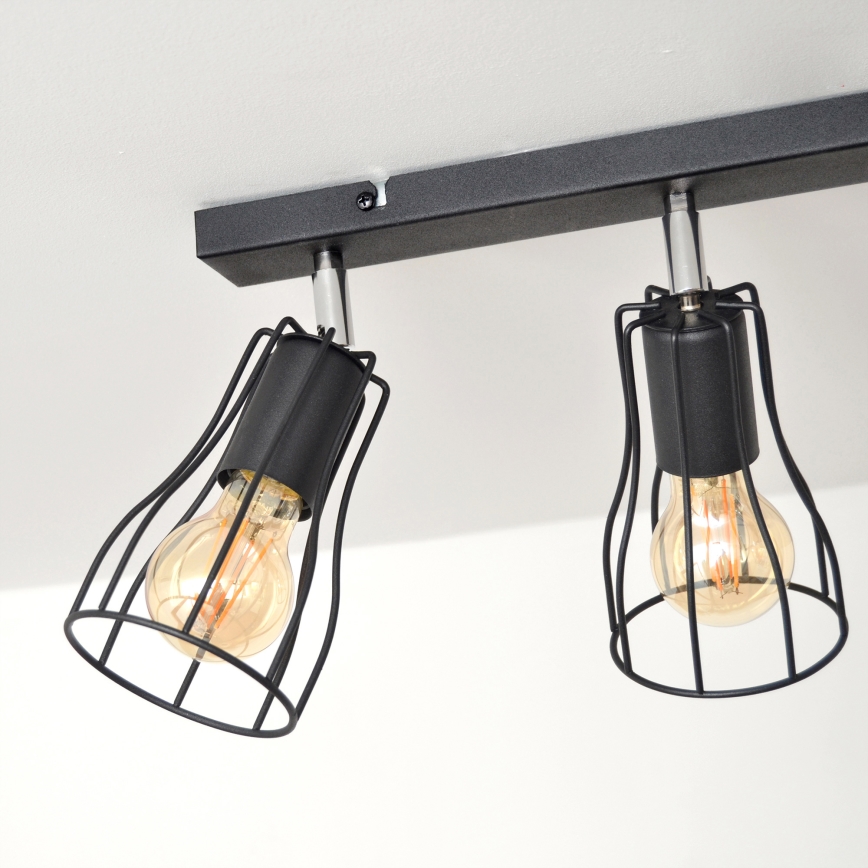 LED Спот TUBE II 3xE27/15W/230V черен