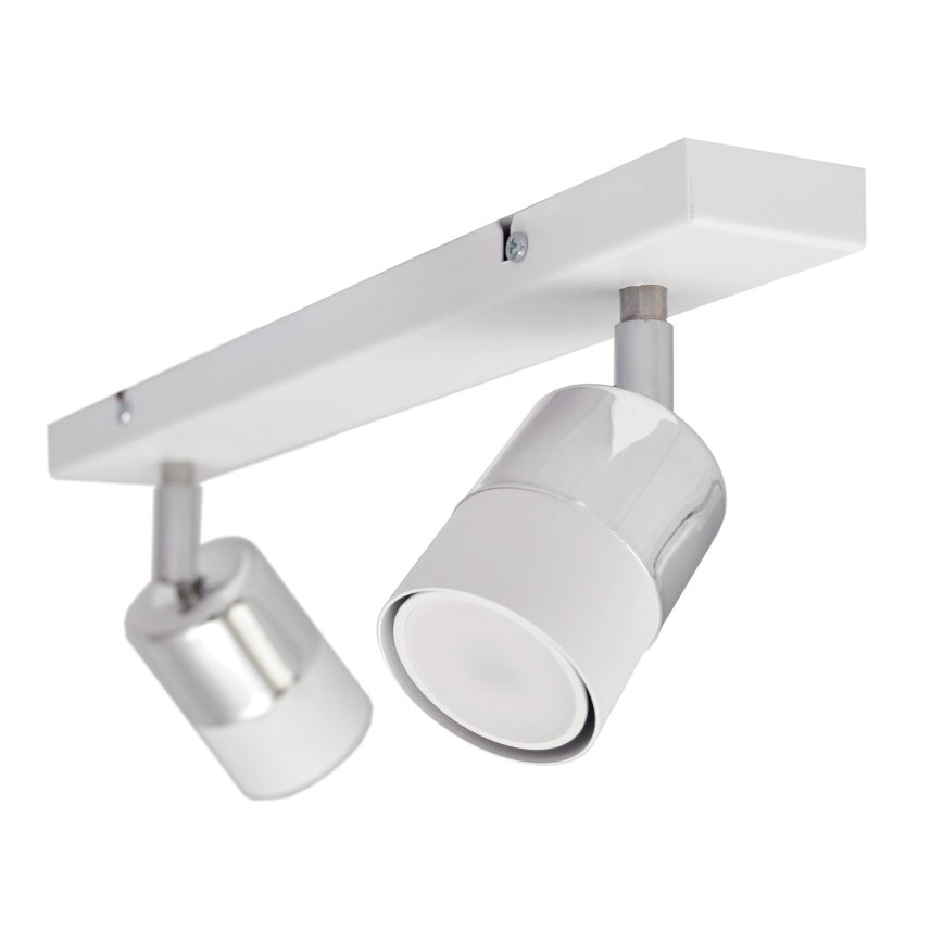 LED Спот TUBSSON 2xGU10/4,8W/230V бял/лъскав хром